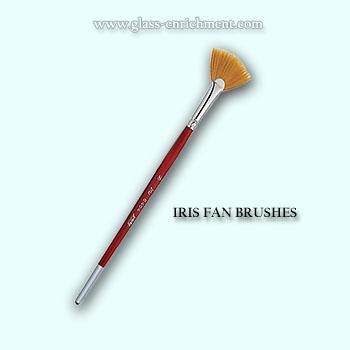 Iris brush fan no.06  Per stuk