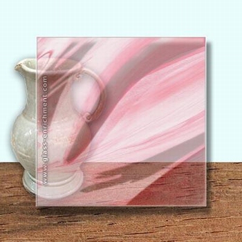 Glass Art Film, Medium Pink Wisp  46 cm x 33 cm