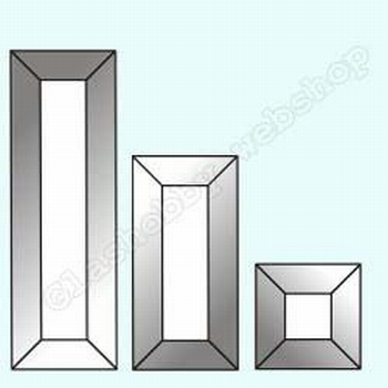 Bevels rectangles, 76 x 304 mm