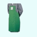 Working apron, green with pockets 